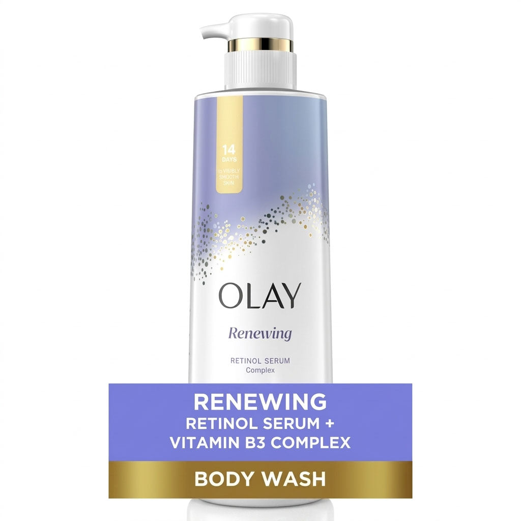 Olay Renewing Body Wash for Women, Nighttime, Retinol, 20 oz