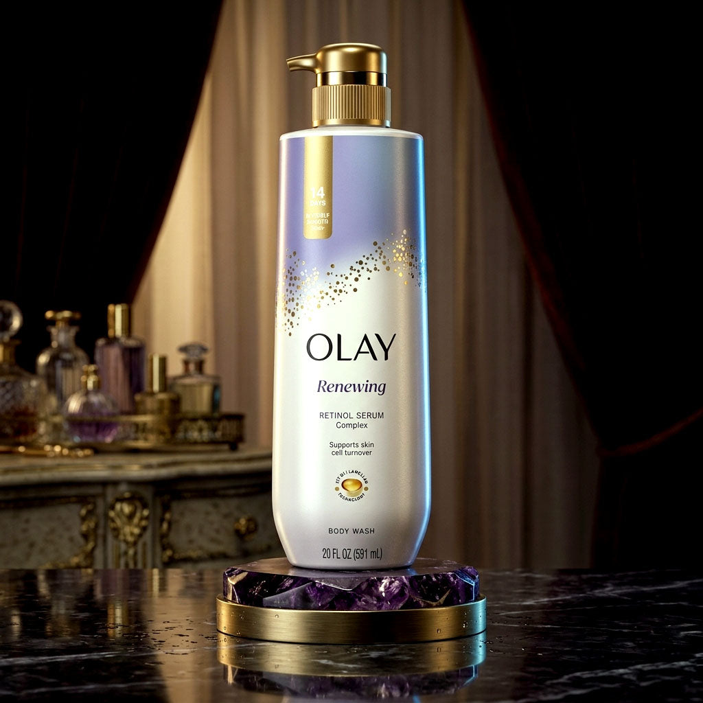 Olay Renewing Body Wash for Women, Nighttime, Retinol, 20 oz