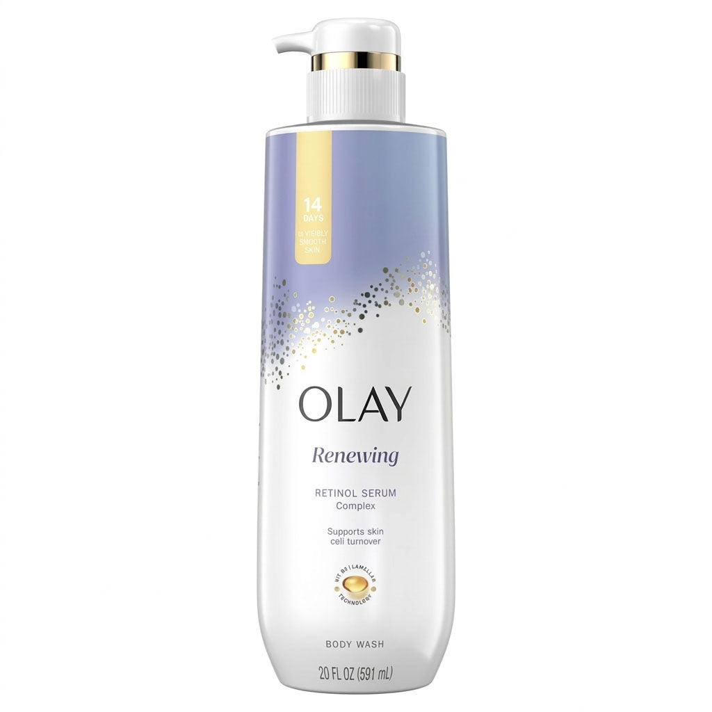 Olay Renewing Body Wash for Women, Nighttime, Retinol, 20 oz