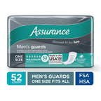Assurance Men’s Guards, Maximum Absorbency, 52 Count