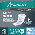 Assurance Men’s Guards, Maximum Absorbency, 52 Count