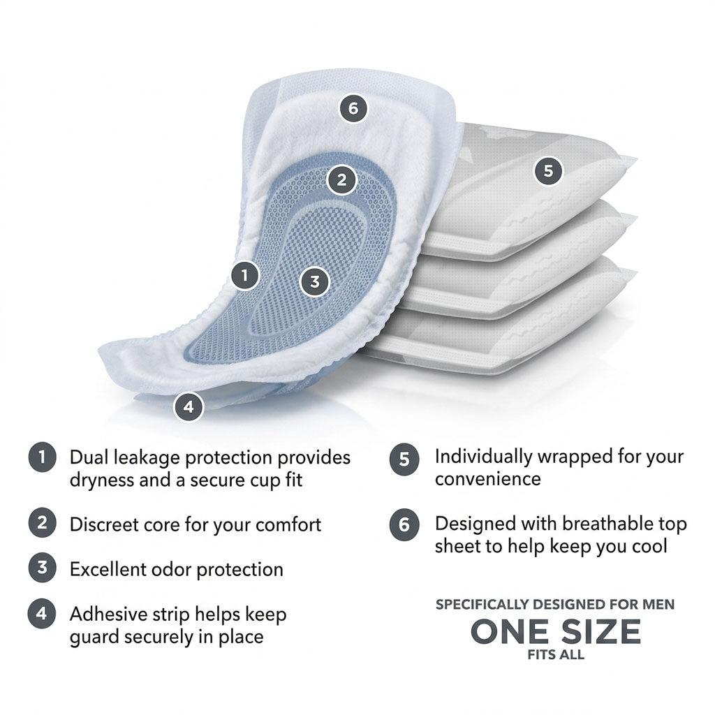 Assurance Men’s Guards, Maximum Absorbency, 52 Count