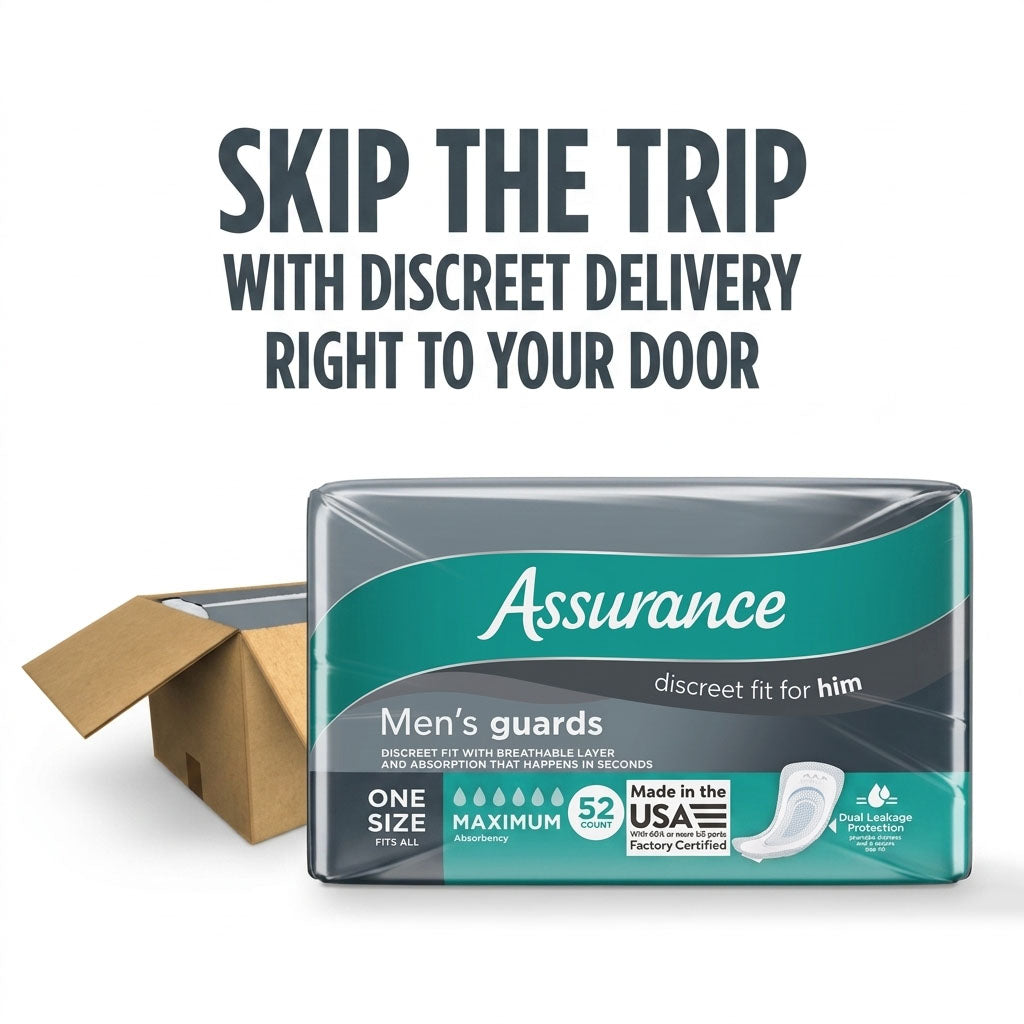 Assurance Men’s Guards, Maximum Absorbency, 52 Count