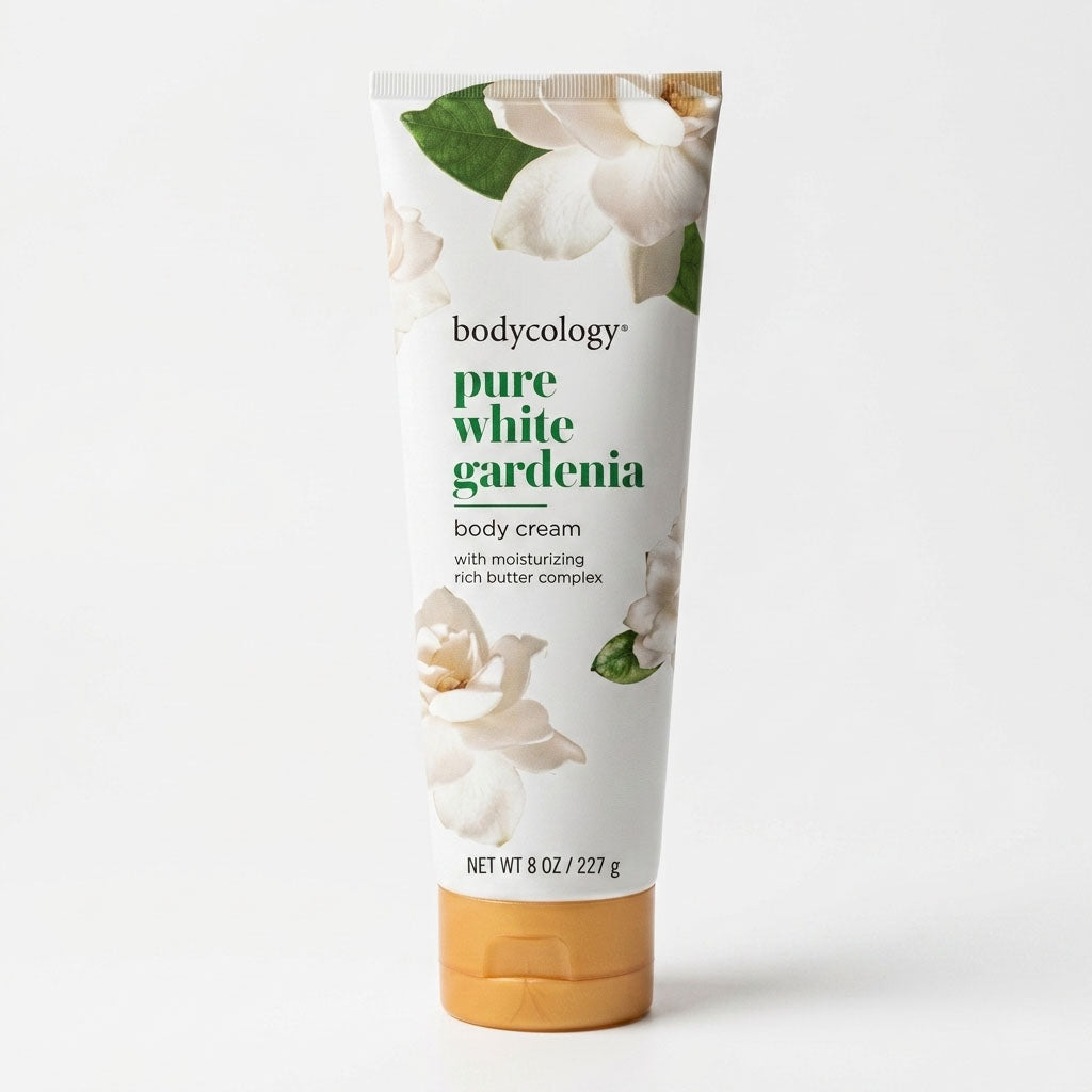 Bodycology Shea Butter Body Cream, Pure White Gardenia, 8 oz