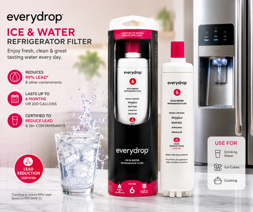 everydrop by Whirlpool Ice and Water Refrigerator Filter 5, EDR5RXD1, Single-Pack